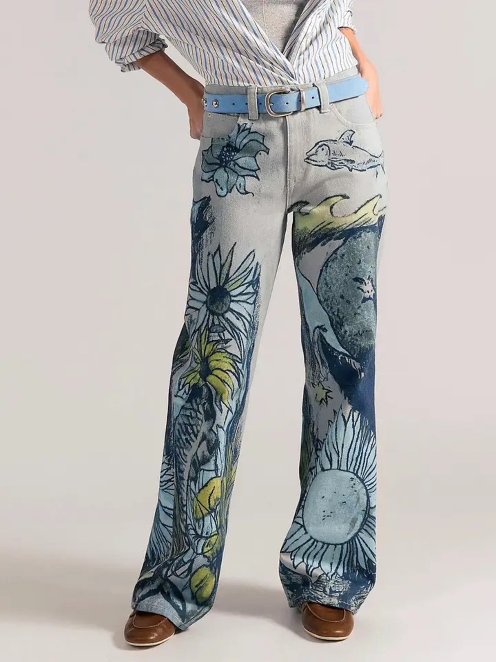 Free People We The Free Tinsley Printed Jeans NWT Size 26